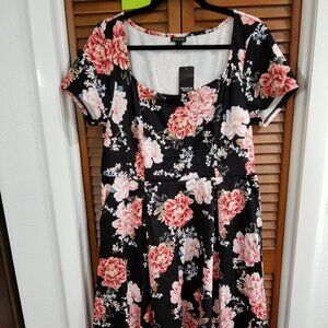 Torrid fit n flare dress, babydoll, Size 1